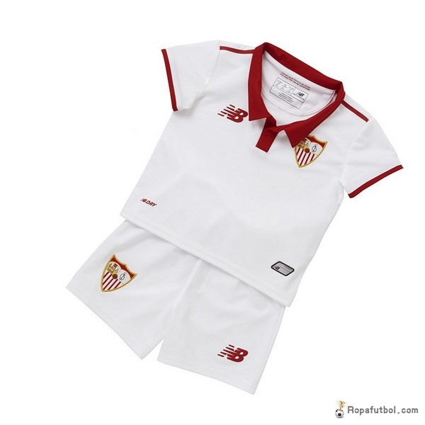 Camiseta Sevilla Replica Primera Ropa Niños 2016/17 Blanco